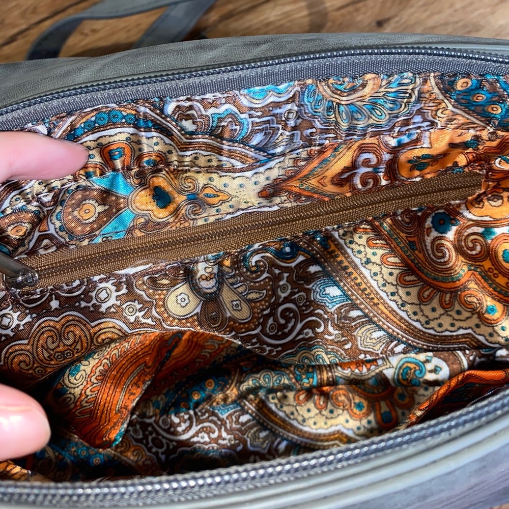 Grey Boho Faux Leather Purse - Picture 6 of 6